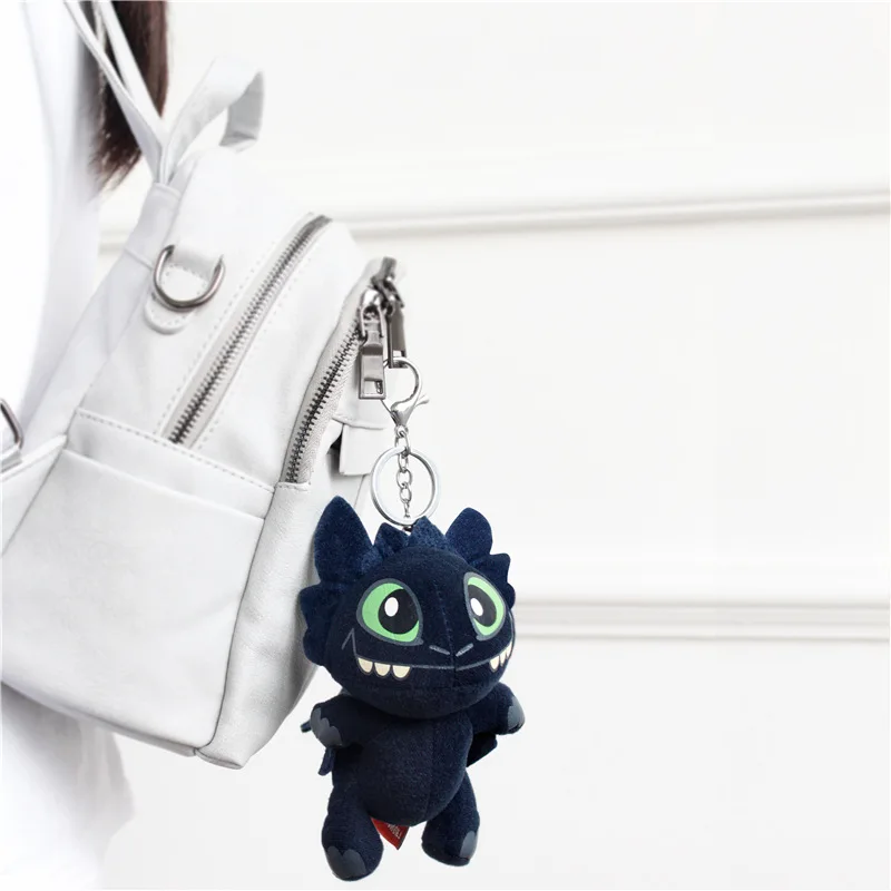 Cómo entrenar a su dragón anime llavero furia nocturna divertido lindo de La felpa muñeca bolsa colgante llavero joyería llavero pompón kid juguete de regalo Cómo entrenar a su dragón anime llavero furia nocturna divertido lindo de La felpa muñeca bolsa colgante llavero joyería llavero pompón kid juguete de regalo