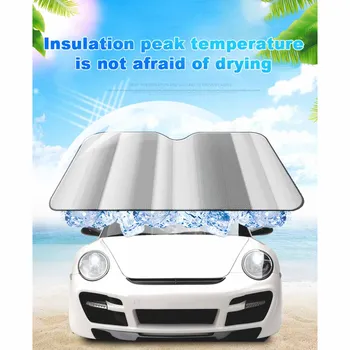 

Car Sunshade Back Front Rear Car Windshield Sunshade Aluminum Foil Window Sun Shade Sunshade Visor for Car Window Accessories