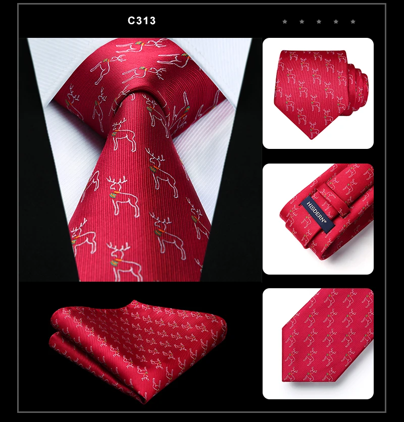 Мужской Рождественский галстук, тканый галстук, мужской модный платок, шелк, классический, 3,4 дюймов, вечерние, свадебный платок, набор# C3-1
