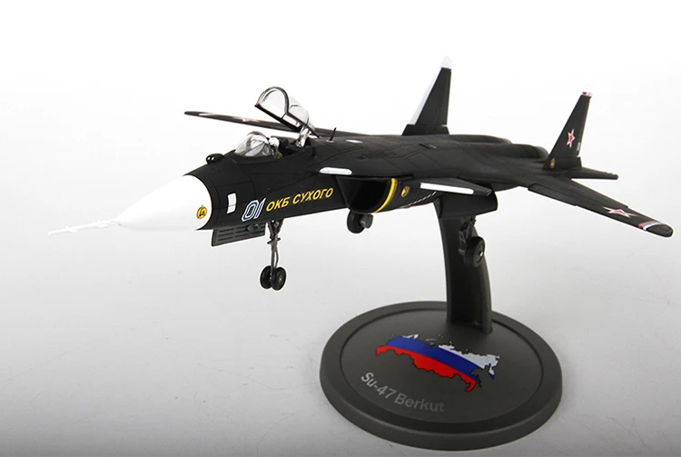 

Terebo 1/72 Scale Russia Sukhoi Su-47 Firkin Fighter Diecast Metal Plane Model Toy For Collection/Gift/Decoration