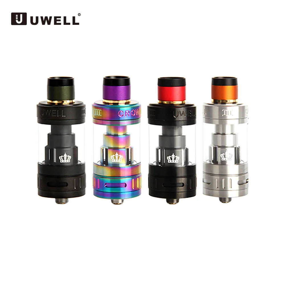 Оригинальный атомайзер Uwell Crown III 5 мл RTA бак с большими облаками гладкий поток