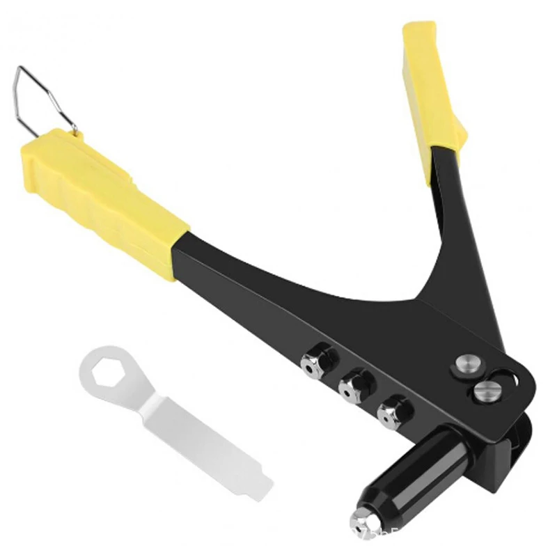 

Heavy Duty Hand Rivet Kit Riveter Nozzle Wrench Compact Riveting Tool Pliers TSH Shop