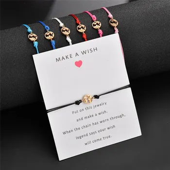 

Fashion Map Infinite Charm Bracelets For Women Vintage Adjustable Rope Chain Bracelet Statement Female Party Jewelry Gifts