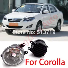 2015 new auto accessories car LED front fog lights strobe line group For Toyota Corolla 2011-2013 car styling parking