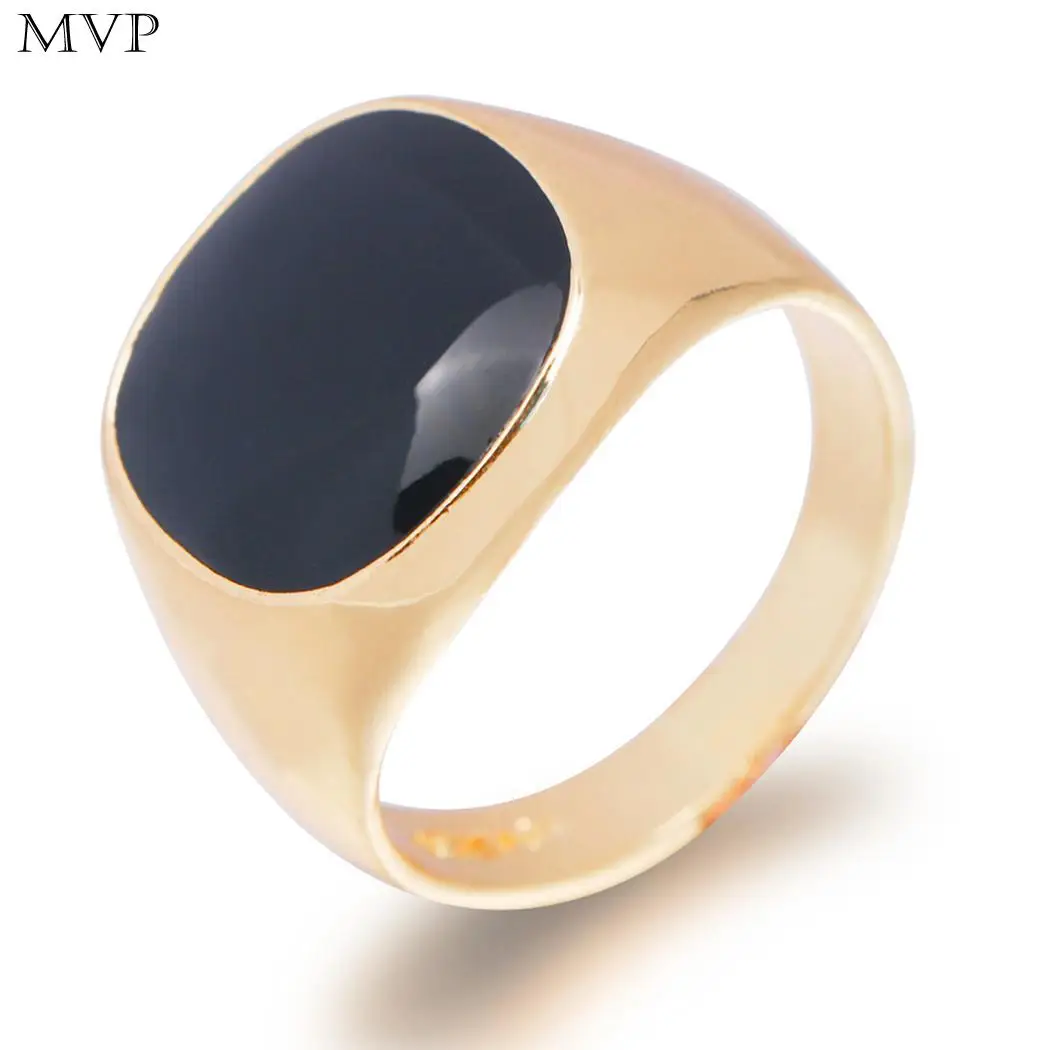 

Gem New Men Silver Charm Artificial Jewelry Golden Fashion Wedding Ring Casual