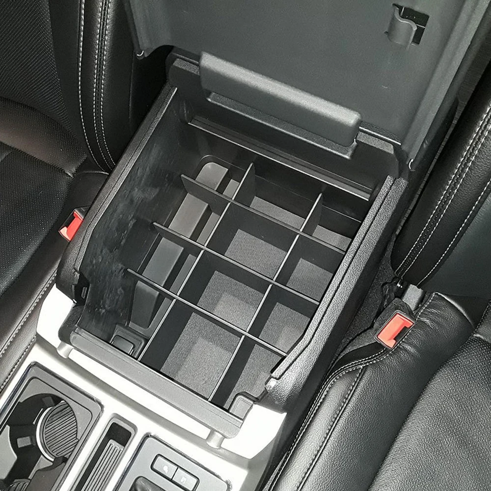 

Car Central Armrest Container Multi-function Holder Tray Central Storage Box For Ford F150 Car Organizer Accessories