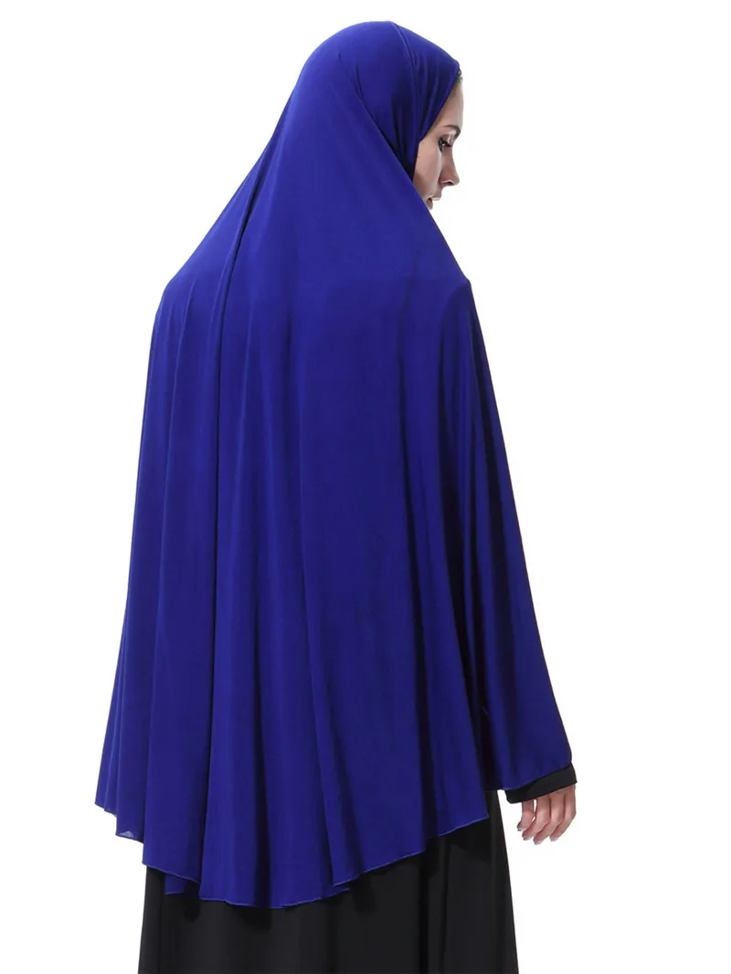 Женская молитва одежда черный арабский женский длинный мусульманский хиджаб шляпа исламские продукты платок абайя мусульманский головной платок