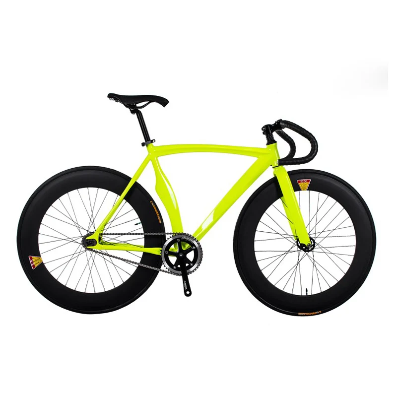 Sale 70mm rear and front wheel  Fixed Gear Bike Fixie frame 53cm  DIY 700C  Aluminum alloy Bike Track Bike Bicyclebike 4