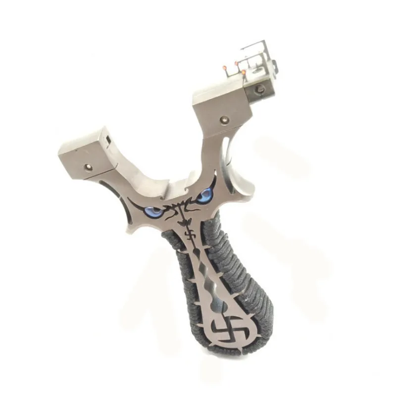 

TC21 Titanium Alloy Slingshot Catapult Outdoor Hunting Shooting Sling shot with Powerful Flat Rubber Band Precision Sling shot