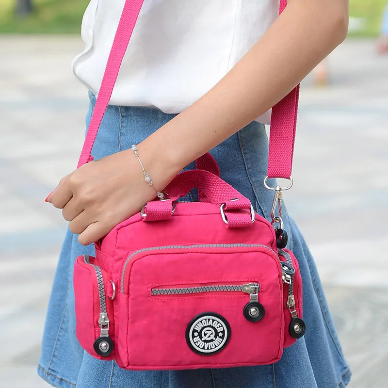 JINQIAOER Cute Mini Ladies Crossbody Bags Waterproof Nylon Handbag Tote
