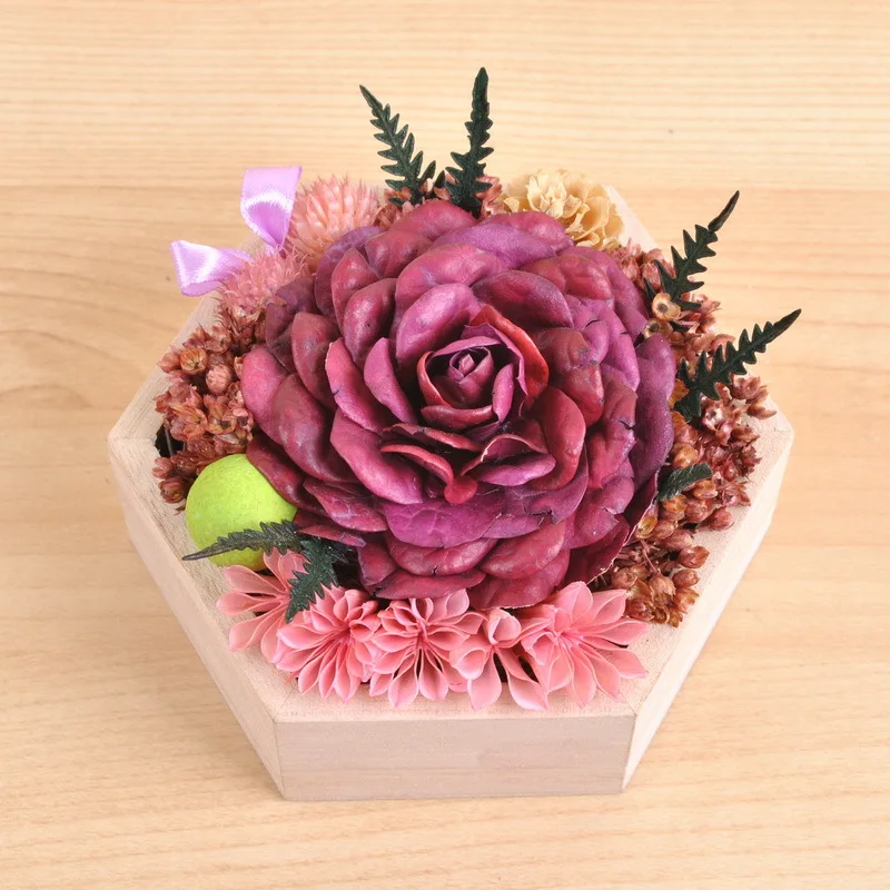 ارتفع كبيرة الراقية هدية مربع زينت عباد اليد زهرة اللوحات الجدار الديكور الجدول الزفاف زهرة هدية عيد