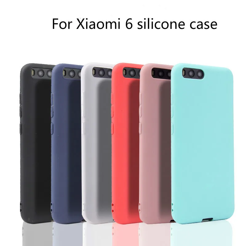 Xindiman Fundas для xiaomi6 Чехол Ультра Тонкий силиконовый чехол xiaomi 6 карамельный цвет