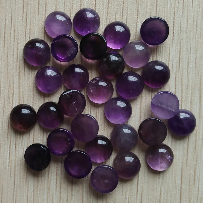 Wholesale 50pcs/lot 2017 fashion high quality natural stones round CAB CABOCHON 10mm beads for jewelry Accessories making free