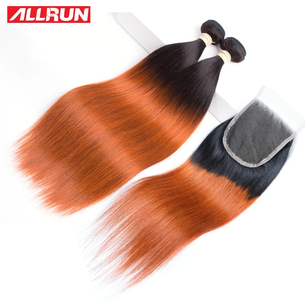 ALLRUN Mongolian Straight Hair Weave 3 Bundles T1B/350 Color Non Remy Hair With 4*4 Lace Closure 100% Human Hair Free Shipping ALLRUN Mongolian Straight Hair Weave 3 Bundles T1B/350 Color Non Remy Hair With 4*4 Lace Closure 100% Human Hair Free Shipping