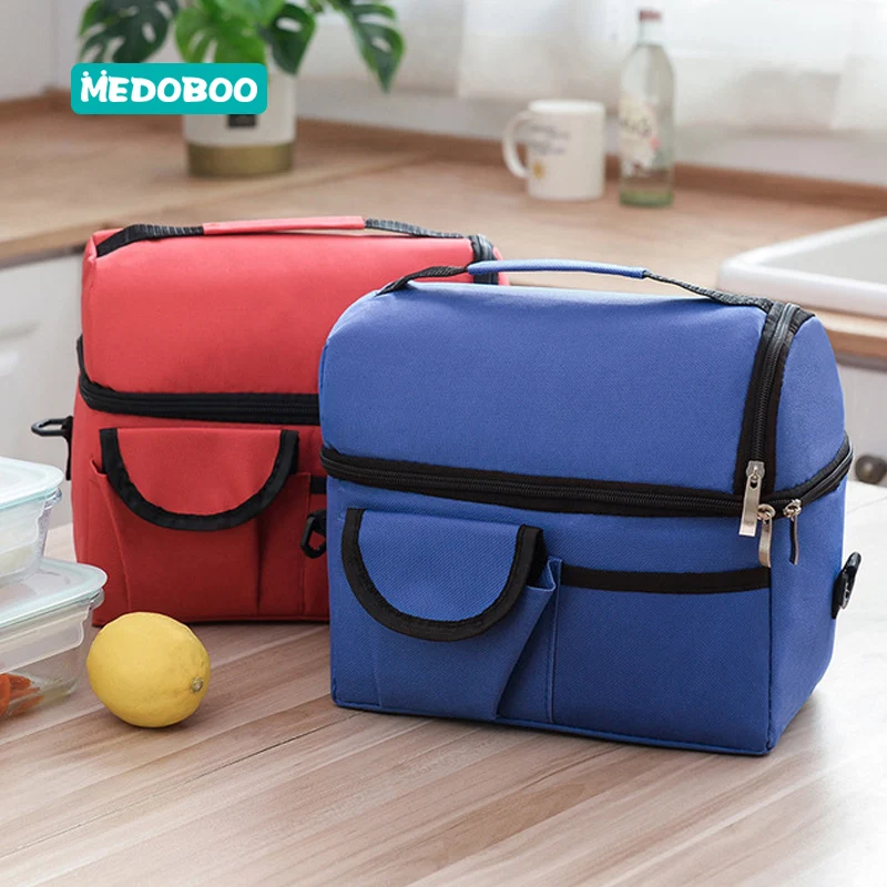 

Medoboo Portable Mummy Bag Handbag Oxford Solid Color Zipper Travel Insulated Bags Breast Milk Storage Bags Nursing Shoulder Bag