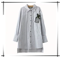 2018-New-Fashion-Spring-Summer-Stripe-Shirt-Female-Korean-Long-Jacket-Large-Size-Women-Tops-Loose.jpg_640x640