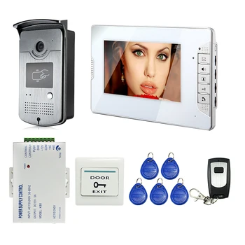 

MILEVIEW 7" Color Screen Video DoorPhone Intercom System 1 Monitor + 1 700TVL RFID Access Camera + Remote Control FREE SHIPPING
