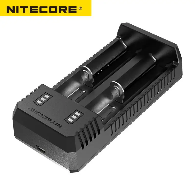 NITECORE UI1 UI2 Портативный USB Li-Ion Батарея Зарядное устройство совместимо с 26650 20700 21700 18650 16340 14500 Батарея