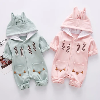 

newborn spring autumn romper baby boy girls clothes outerwear long sleeve set children clothing tracksuit Jumpsui suit 3-12M