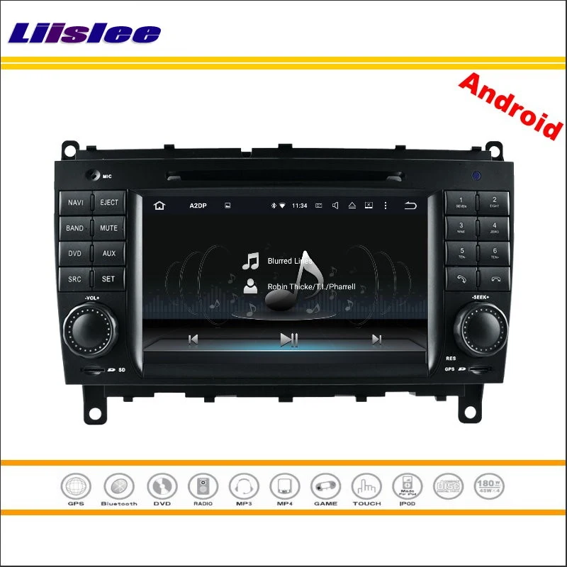 Flash Deal Liislee Car Android Multimedia For Mercedes Benz CLK W209 2006~2012 Stereo Radio CD DVD Player GPS Navi Map Navigation System 4