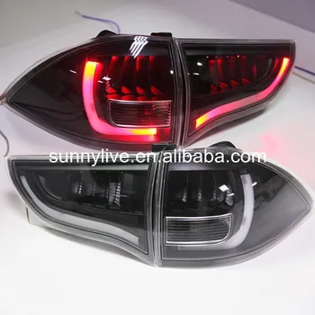 

For Mitsubishi Pajero Sport LED Tail Lamp BMW Type 2009-2014 Year Black Housing Clear Cover Color YZ