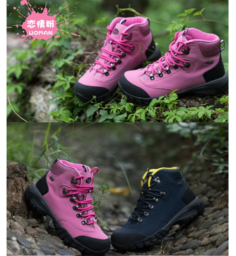 TNTNMen женские Треккинговые ботинки водонепроницаемые ковбойские треккинговые скалолазание спортивные горные Высокое качество открытый