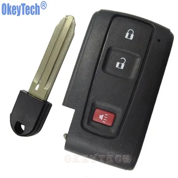 

OkeyTech Replacement Keyless Smart Remote Key Shell Case Fob 2+1 3 Buttons For Toyota Prius 2004-2009 Uncut Blade Free Shipping