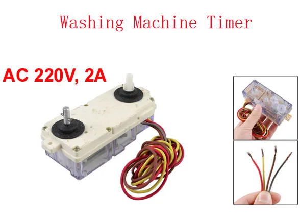 

DXT15SF Washing Machine Wash Control 4 Wires Timer Spare Parts AC 220V 2A 2pcs