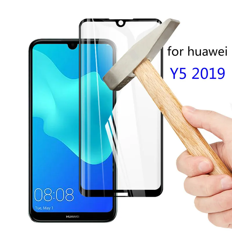 3D полное покрытие закаленное стекло для Huawei Y5 2019 защитная пленка Защита экрана LX9