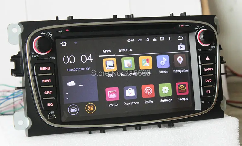 Android 4.4 Quad core Car DVD for Ford Focus Mondeo S-max 5