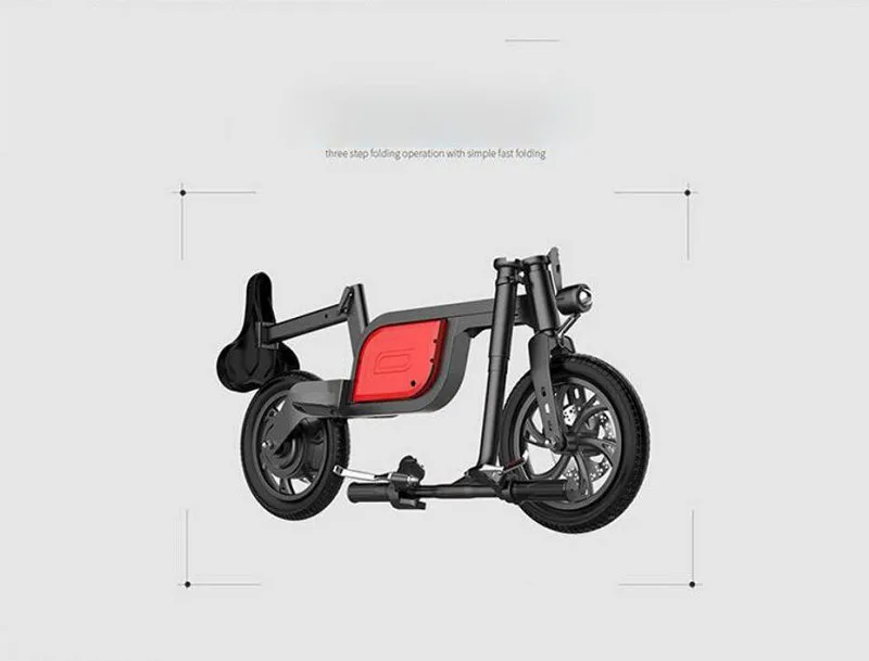 Perfect Mini adults electric bike 12-inch power folding scooter electric scooter Lithium-ion batteries Light and convenient 3