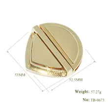 Metal Clasp Turn Lock Twist Lock for DIY Handbag Shoulder Bag Purse Hardware twist lock detail pu shoulder bag