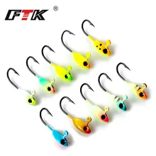 FTK 30 шт. смешанный размер смешанный цвет зимний ледяной рыболовный крючок Высокоуглеродистая сталь перевернутый крючок