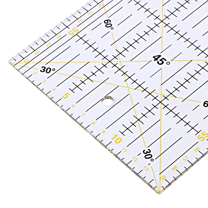 30/45/60 см лоскутное шитье разноцветная линейка режущего инструмента толстой прозрачной "сделай сам"