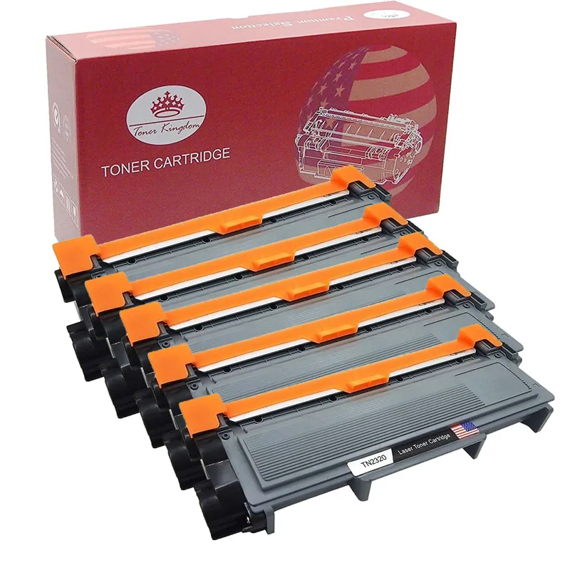 Тонер Королевство 5 Pack TN2320 картриджи для брата HL-L2260D HL-L2320D MFC-L2685DW MFC-L2700DW MFC-L2720DW