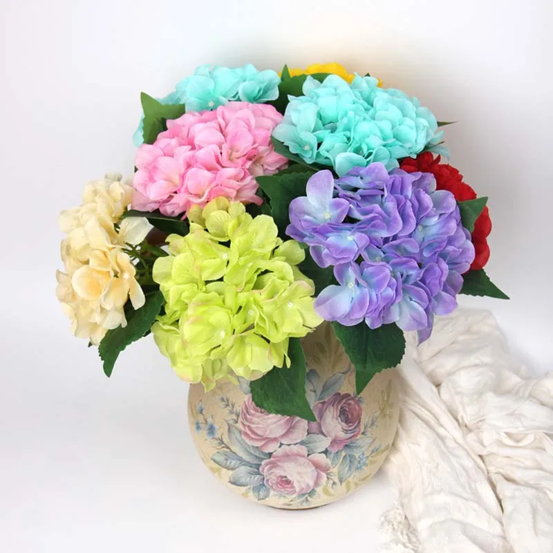 

Fake European Single Stem Autumn Hydrangea Simulation Hydrangeas for Home Wedding Showcase Decorative Artificial Flowers 6A1399