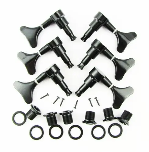 5/6 מיתרי גיטרה בס כוונון יתדות 3L3R מכונת Heads_Black/