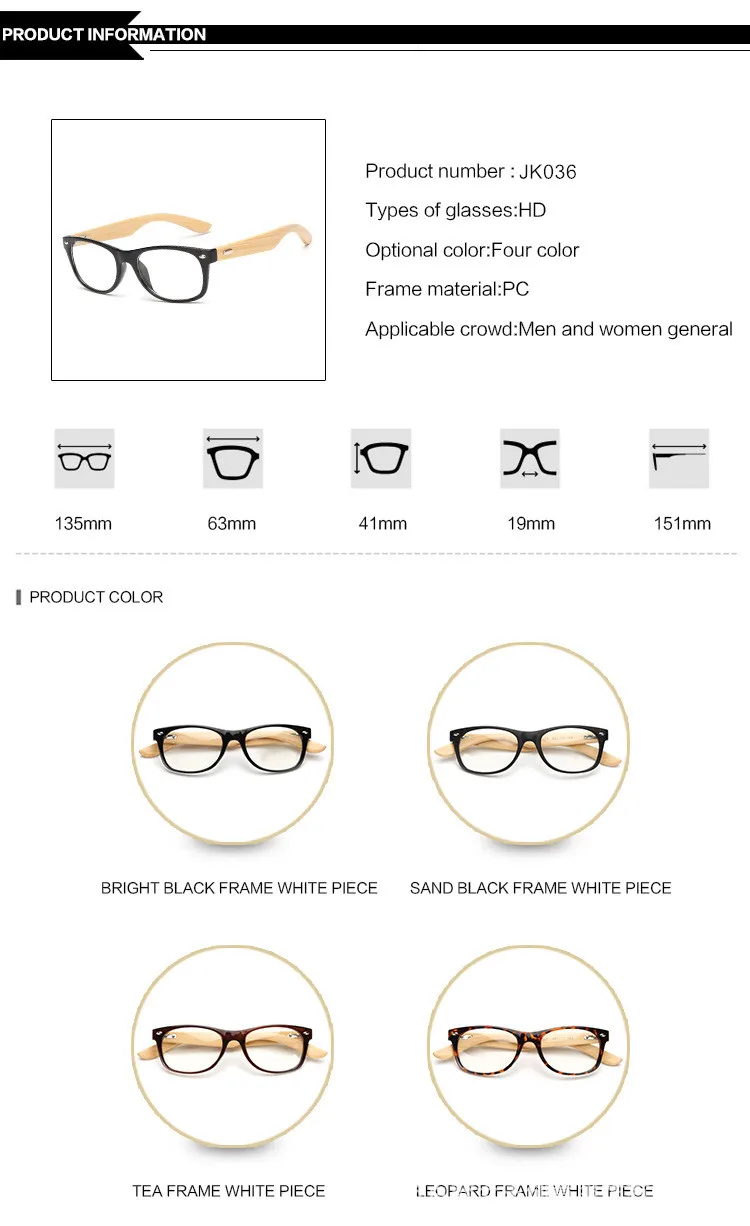 YOOSKE винтажные деревянные очки, прозрачные очки для близорукости по рецепту, мужские и женские бамбуковые очки с заклепками, деревянная оправа