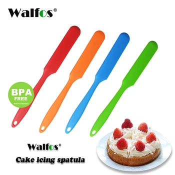 

WALFOS Silicone Cake Icing Spatula Bakeware Pastry Tool Cake Sugarcraft Butter Smoother Scraper Kitchen Cooking Accessories