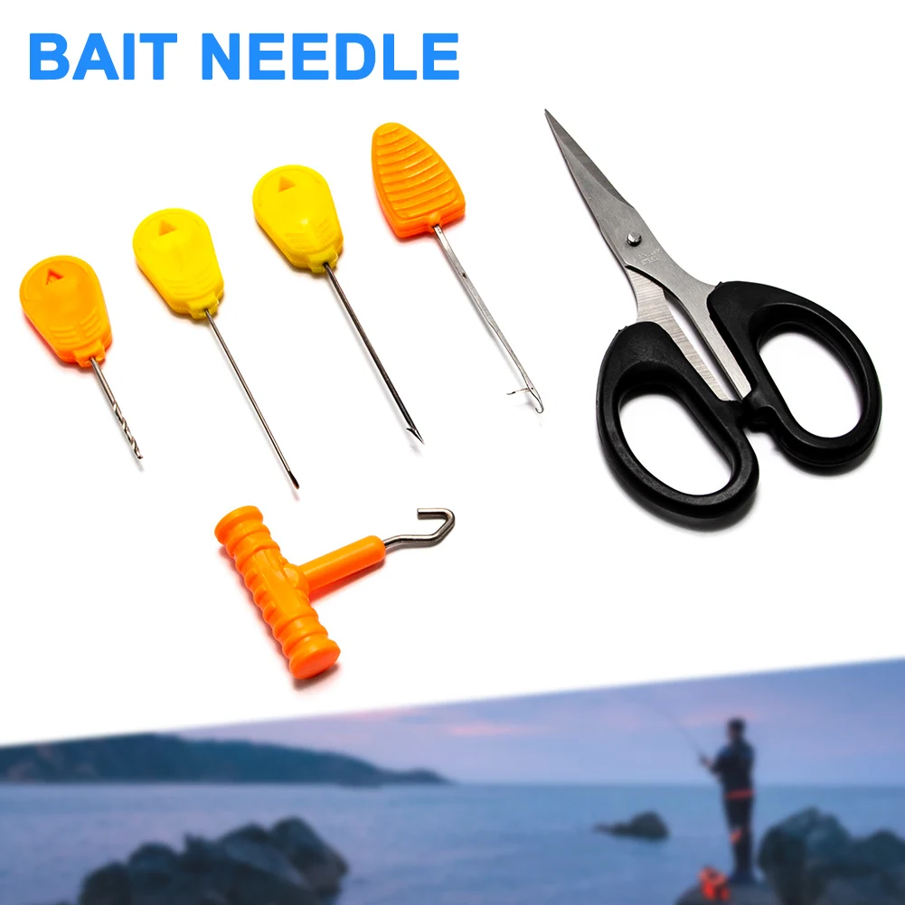 Scissors Knot Tool Bait Needle Hook Kit Portable Durable Accessories for Fishing FH99 |