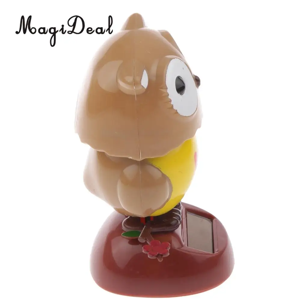 MagiDeal Cute Solar Powered Bobble Head   Owl for Kids Toy Car Pub Club Baby Room Garden Classroom Ornament Novelty Gift