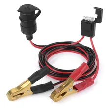 2 meters wire DC12v car cigarette lighter extension cable alligator clip connector Power Plug Socket with fuse tap+ 25A fuse цена 2 meters wire DC12v car cigarette lighter extension cable alligator clip connector Power Plug Socket with fuse tap+ 25A fuse цены онлайн