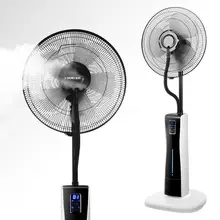 3 лезвия 16 дюймов водяной туман вентилятор 3 шестерни с дистанционным управлением Электрический вентилятор охлаждения дома 7,5 H синхронизации MUTE безопасн