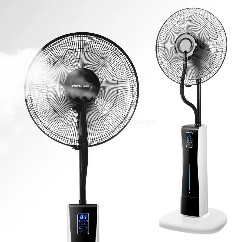 

3 Blades 16inch Water Mist Fan 3 gear Remote Controlled Electric fan cooling Home 7.5H Timing MUTE Safety Auto-Off 3.2L