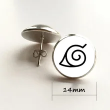 Наруто лист деревенские серьги птица стеклянные серьги мультфильм