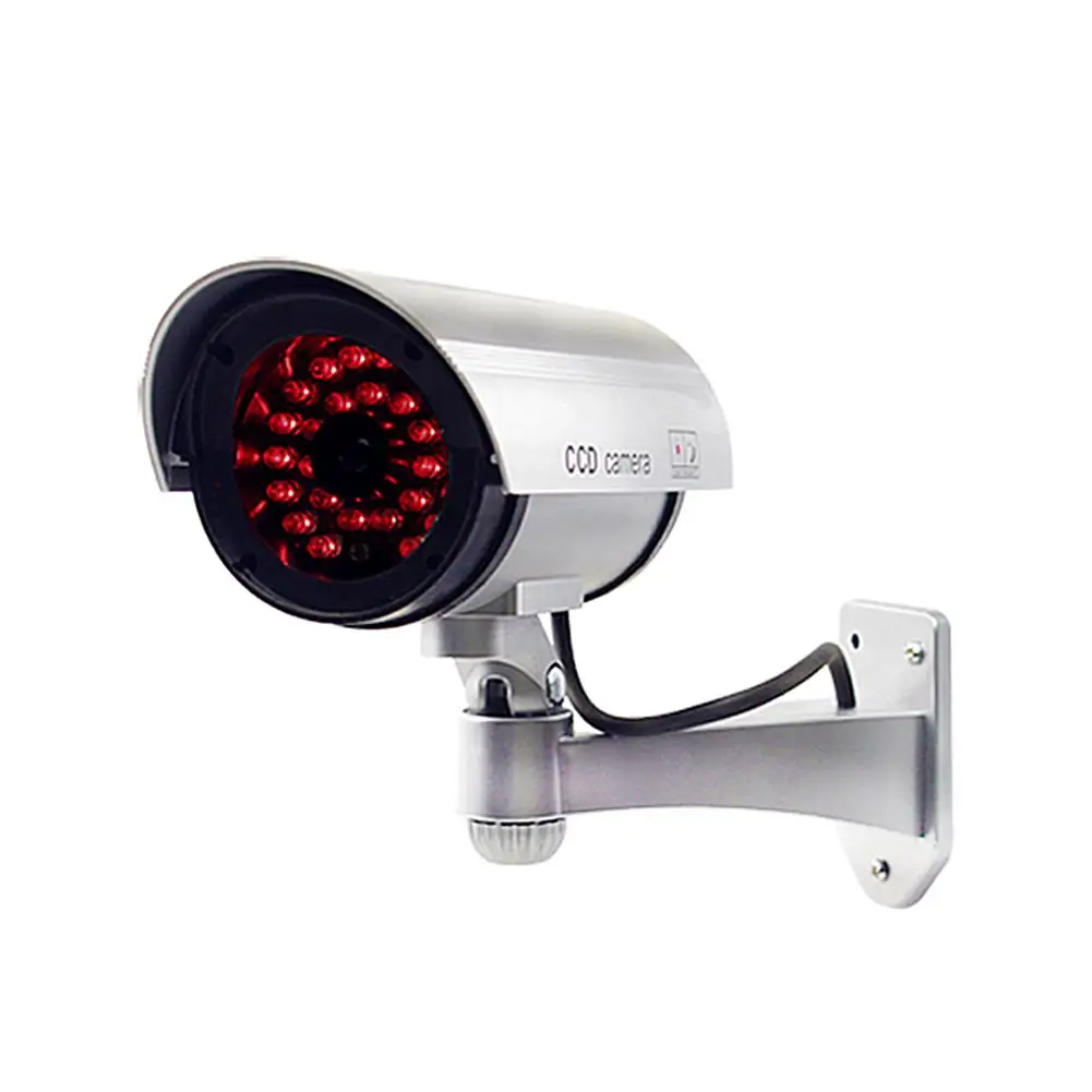 

BEESCLOVER Dummy CCD Camera Outdoor Indoor Security Surveillance Simulation Camera Built In Flash LED Light Wholesales r20