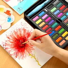 BGLN 36 цветов порошок Твердые акварельные краски в наборе яркий цвет портативный профессиональный водный цвет пигмент набор студенческие товары для рукоделия