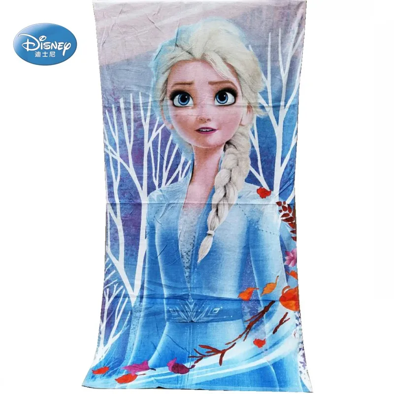 

Disney 100% Cotton Blue Frozen Elsa Mermaid Ariel Women Laday Home Summer Beach Bath Towel 70x140cm for Girls