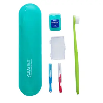 

5Pcs/Set Orthodontic Toothbrush Interdental Brush Dental Floss Brace Protection Wax Teeth Whitening Cleaning Tools Kit Portable