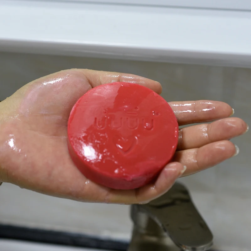 Таиланд Bumebime мыло ручной работы экстракт фруктов Отбеливающее мыло уменьшает бактерии, вызывающие акне черные пятна для ванны и тела очищение